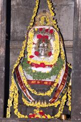 The Shivalinga in the sanctum of Vidyashankara Temple